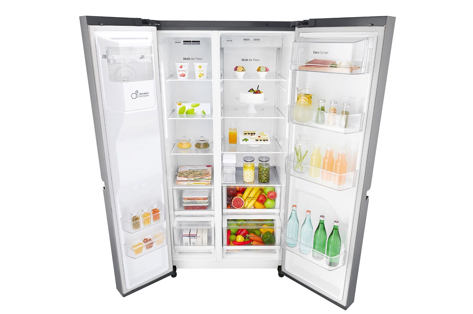 LG GSL461ICEE  | Total No Frost | DoorCooling+ ™ | Energieeffizienzklasse* E | 625 L Kapazität , GSL461ICEE