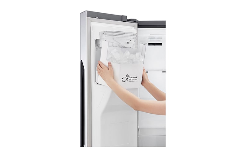 LG Side-by-Side | 606 L Kapazität | Eis-, Crushed Ice- und Wasserspender | Total No Frost, GSL561PZUZ