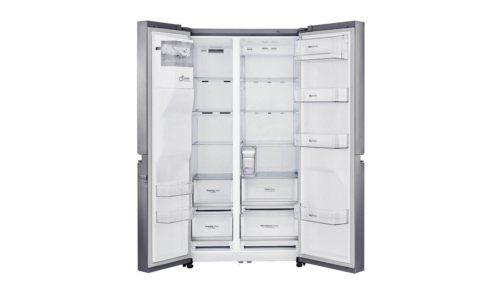 LG Side-by-Side | 625L Kapazität | Total No Frost | Moist Balance Crisper™, GSL761PZUZ