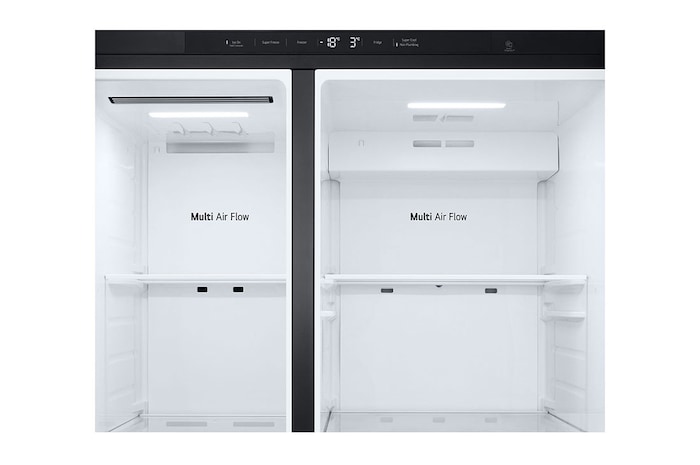 LG Side-by-Side mit Eis-, Crushed Ice- und Wasserspender | 641 Liter Kapazität | Energieeffizienzklasse E | Interner Wassertank 4L | Essence Matte Black | GSLC41EPPE, GSLC41EPPE