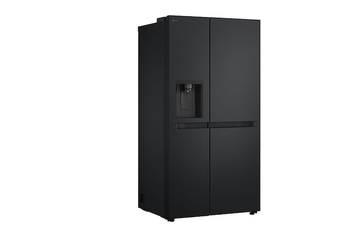 LG Side-by-Side mit Eis-, Crushed Ice- und Wasserspender | 641 Liter Kapazität | Energieeffizienzklasse E | Interner Wassertank 4L | Essence Matte Black | GSLC41EPPE, GSLC41EPPE