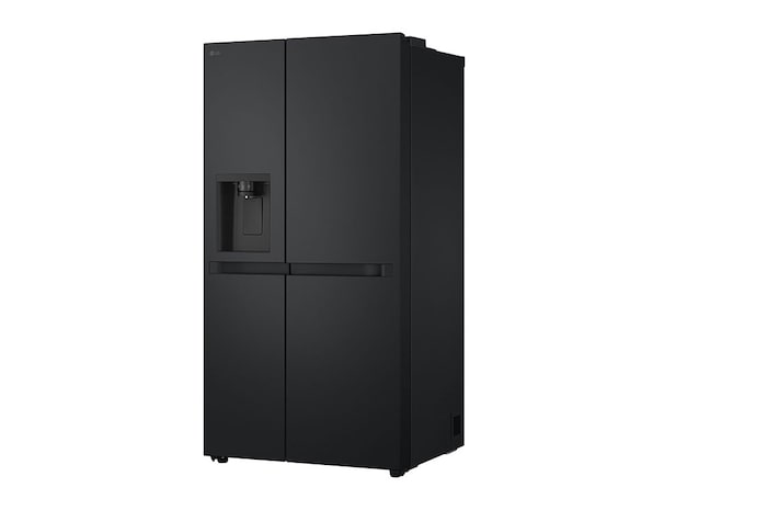 LG Side-by-Side mit Eis-, Crushed Ice- und Wasserspender | 641 Liter Kapazität | Energieeffizienzklasse E | Interner Wassertank 4L | Essence Matte Black | GSLC41EPPE, GSLC41EPPE