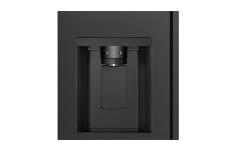 LG Side-by-Side mit Eis-, Crushed Ice- und Wasserspender | 641 Liter Kapazität | Energieeffizienzklasse E | Interner Wassertank 4L | Essence Matte Black | GSLC41EPPE, GSLC41EPPE