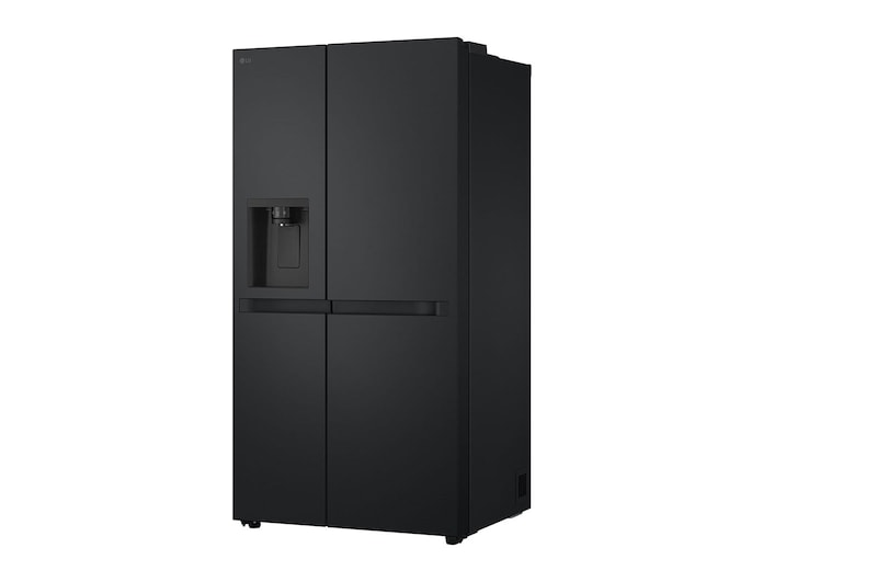 LG Side-by-Side mit Eis-, Crushed Ice- und Wasserspender | 641 Liter Kapazität | Energieeffizienzklasse E | Interner Wassertank 4L | Essence Matte Black | GSLC41EPPE, GSLC41EPPE
