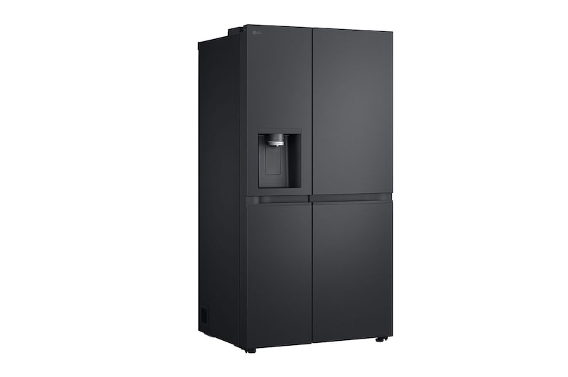 LG Side-by-Side mit Eis-, Crushed Ice- und Wasserspender | 628 Liter Kapazität | EEK C | Interner Wassertank 4L | Essence Black Steel | GSLE91EVAC, GSLE91EVAC