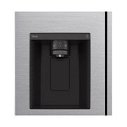 LG Side-by-Side mit Eis-, Crushed Ice- und Wasserspender | 635 Liter Kapazität | Interner Wassertank 4L | Platinum Silver | GSLV71PZTE, GSLV71PZTE