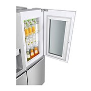 LG Side-by-Side mit InstaView Door-in-Door™ | 601 Liter Kapazität | Eis-, Crushed Ice - und Wasserspender | Festwasseranschluss | Total No Frost | DoorCooling+™ |ThinQ®, GSX960NECE