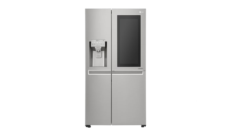 LG Side-by-Side mit InstaView Door-in-Door™ | 625 Liter Kapazität | Eis-, Crushed Ice-und Wasserspender | 4L Wassertank | Total No Frost | ThinQ®, GSX961NEAZ