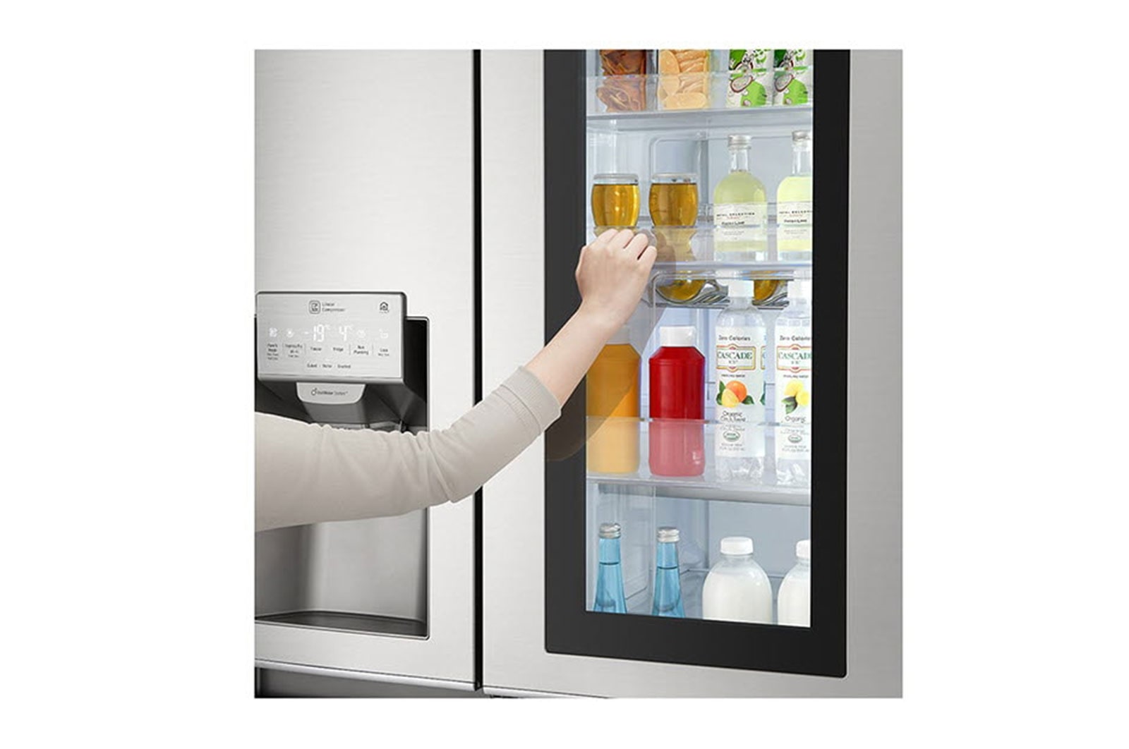 LG Side-by-Side InstaView Door-in-Door™ | ThinQ® | 625 L Kapazität, GSX971NEAZ
