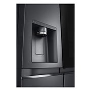 LG Side-by-Side mit InstaView Door-in-Door® | Eis-, Crushed Ice- und Wasserspender | 635 Liter Kapazität | Energieeffizienzklasse E | Festwasseranschluss | Matte Black Steel | GSXV90MCAE, GSXV90MCAE