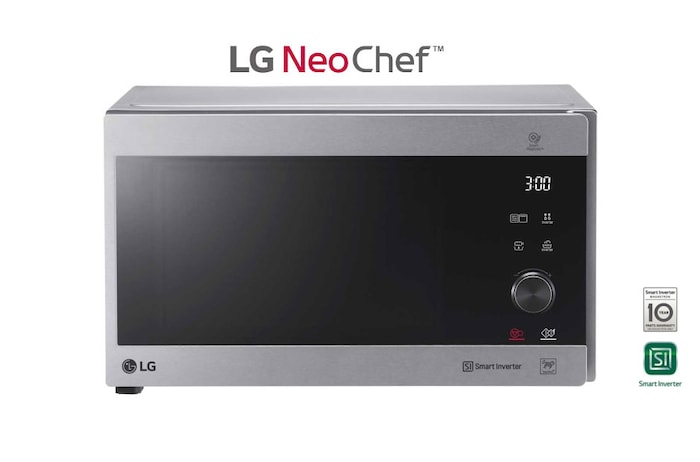 LG Mikrowelle mit Smart Inverter Technologie, Quarz Grill und 25 Liter Kapazität und I-Wave Technologie, MH6565CPS