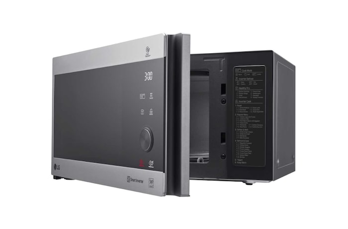 LG Mikrowelle mit Smart Inverter Technologie, Quarz Grill und 25 Liter Kapazität und I-Wave Technologie, MH6565CPS