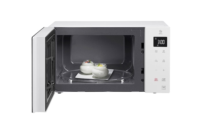 LG Solo-Mikrowelle mit Smart Inverter Technologie, 23 Litern Kapazität und I-Wave Technologie, MS23NECBW