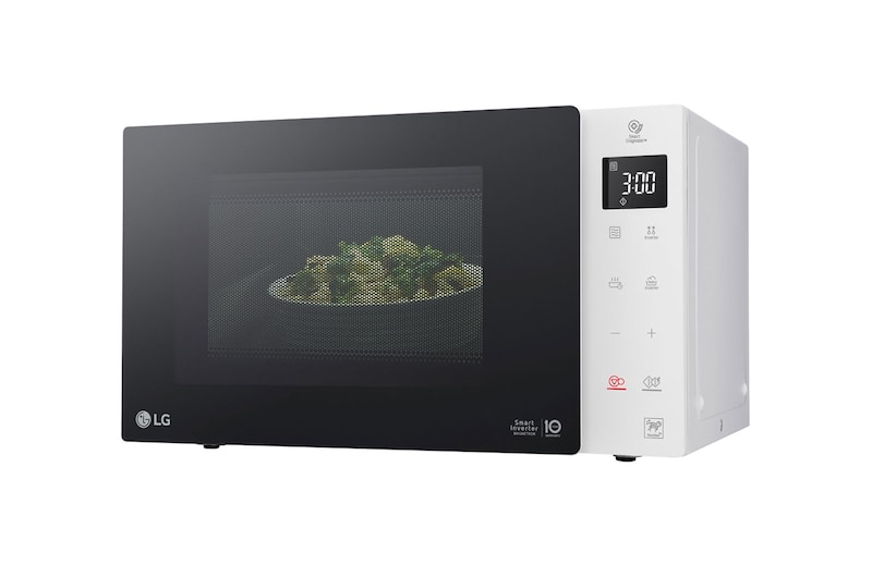 LG Solo-Mikrowelle mit Smart Inverter Technologie, 23 Litern Kapazität und I-Wave Technologie, MS23NECBW
