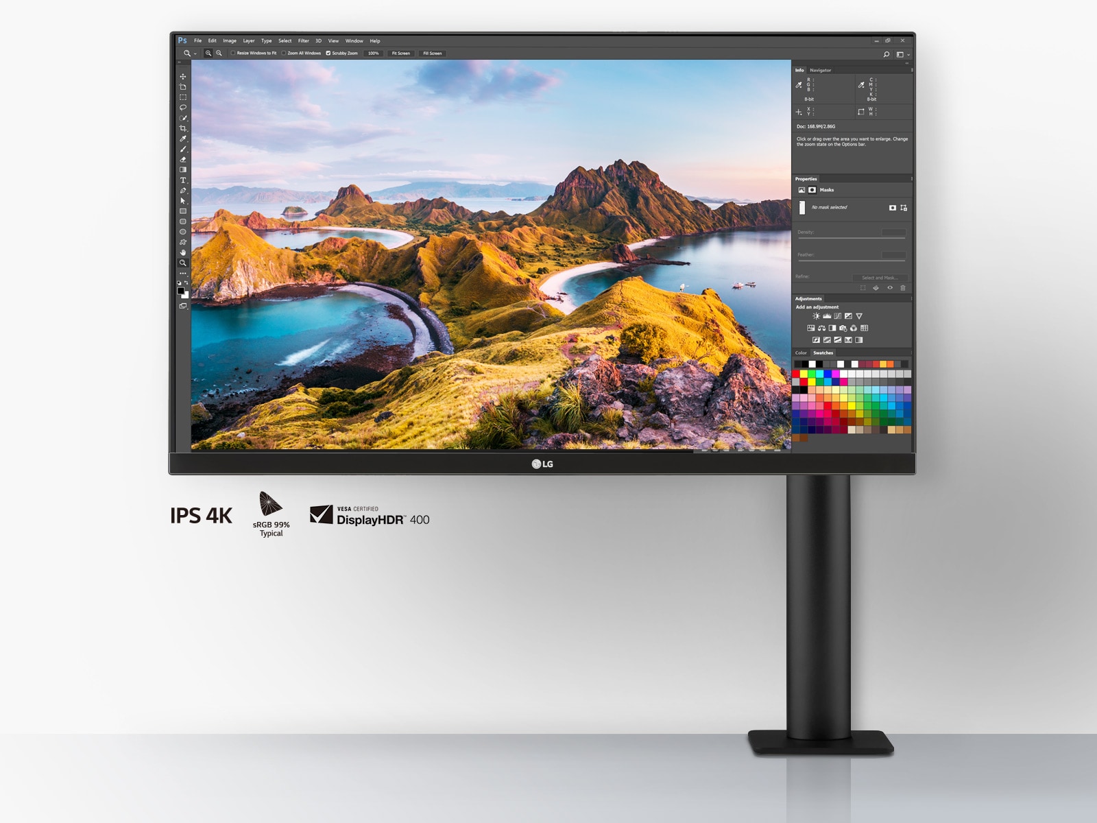27 Zoll UltraFine™ Display Ergo Monitor mit UHD 4K-Auflösung und
