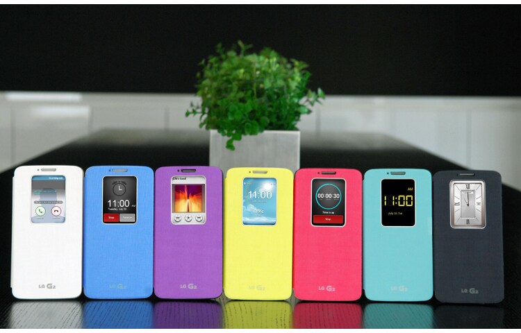 LG CCF-240G Flip Cover mit Quick Window für G2