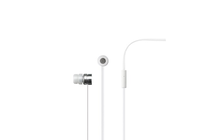 LG Quadbeat Headset in schwarz oder weiss mit dezentem LG Branding, HSS-F410
