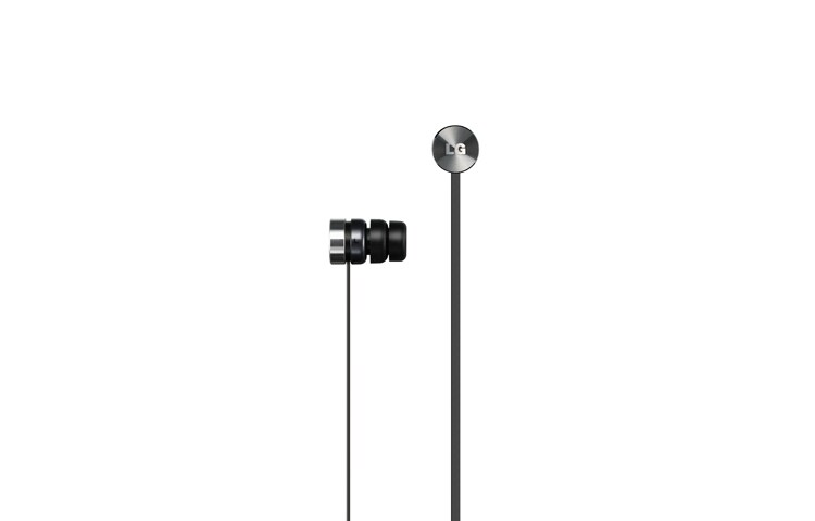 LG Quadbeat Headset in schwarz oder weiss mit dezentem LG Branding, HSS-F410