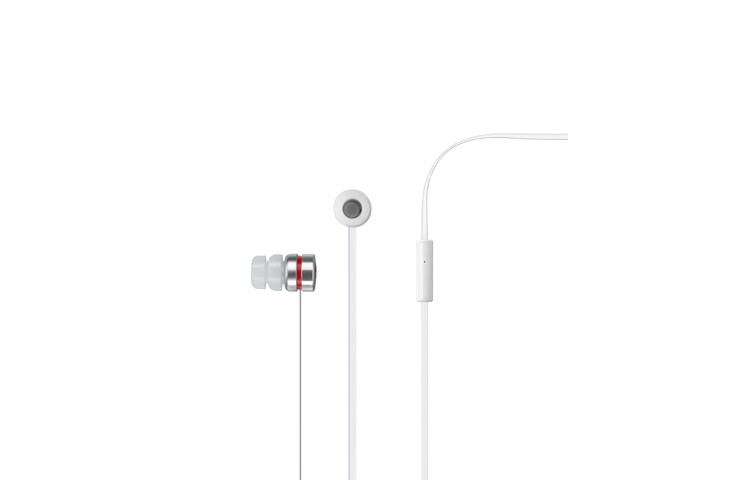 LG Quadbeat Headset in schwarz oder weiss mit LG Logo-Branding, HSS-F420