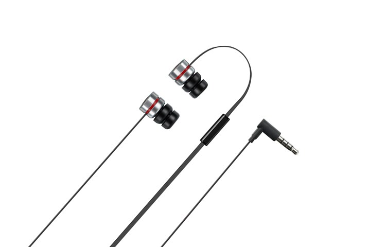 LG Quadbeat Headset in schwarz oder weiss mit LG Logo-Branding, HSS-F420