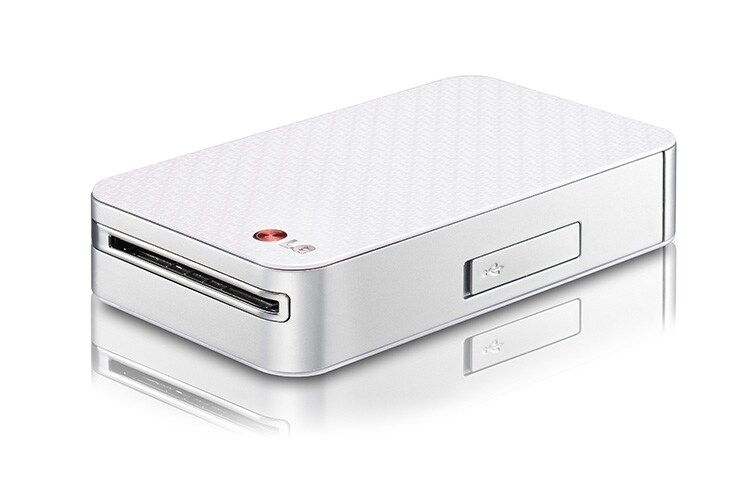 LG Mobiler Lifestyle-Printer mit ZINK (Zero Ink-)Technologie, Bluetooth-Unterstützung, NFC Funktion und QR-Code-Generator, PD233