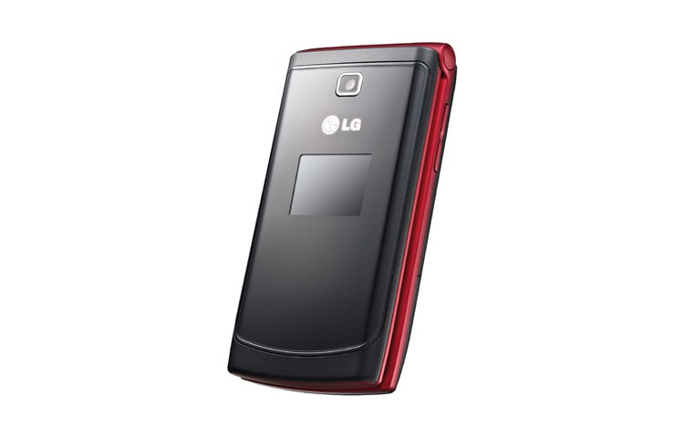 LG Klapphandy mit 2-Zoll-Display und VGA CMOS Kamera, A133 black-red