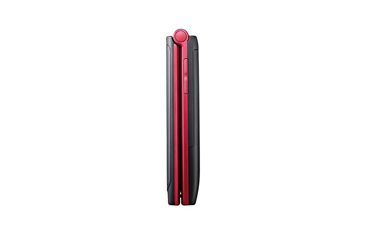 LG Klapphandy mit 2-Zoll-Display und VGA CMOS Kamera, A133 black-red