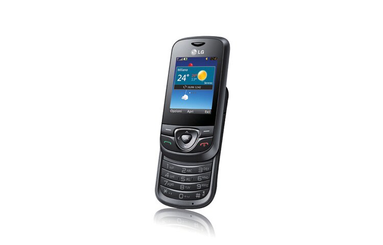 LG Slider-Handy mit 2 MP Kamera, SNS-Client, FM Radio und MP3 Player, A200