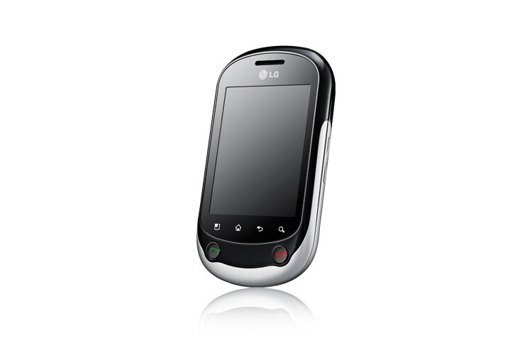 LG OPTIMUS CHAT Android-Slider mit 2,8 Zoll Full-Touchscreen, Wi-Fi und 3 MP Kamera, C550