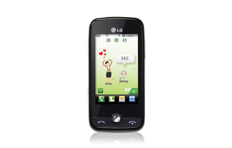 Vorderseite von &amp;#xaSocial Network Phone GS290 black