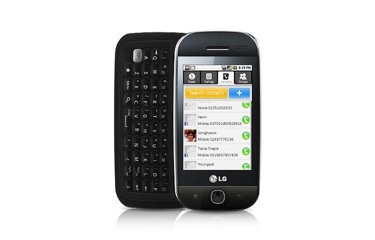 LG Android Slider der neuesten Generation mit QWERTZ-Tastatur, GW620
