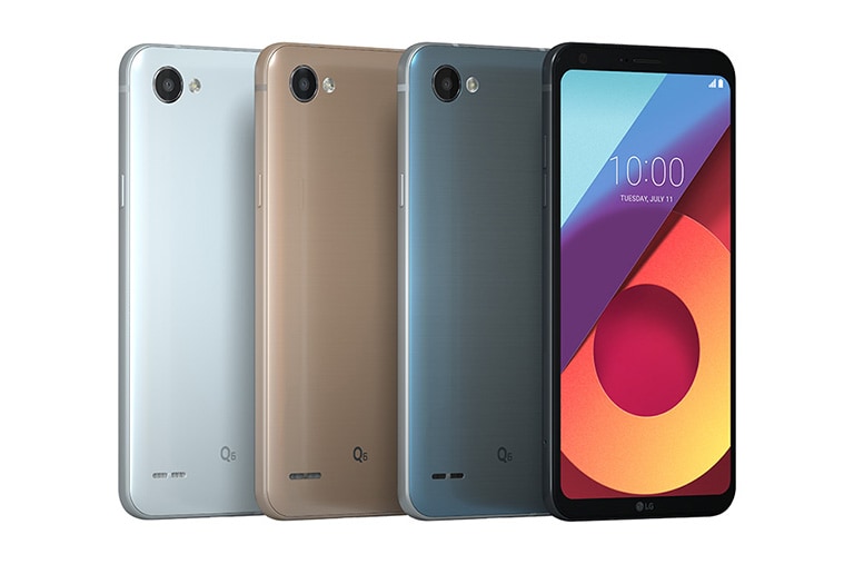 LG Q6 Smartphone - Gold , LG Q6