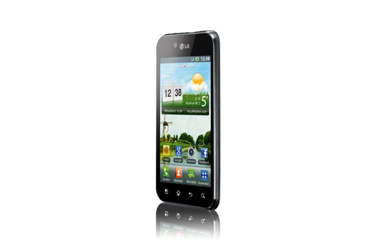 LG OPTIMUS black Touchscreen Smartphone, in elegantem Design, extrem dünn und leicht, mit superhellem NOVA-Display, P970