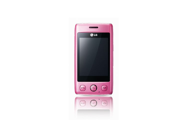 Vorderseite von &amp;#xaSmartphone mit 2,4 Zoll Full Touch Screen T300 pink