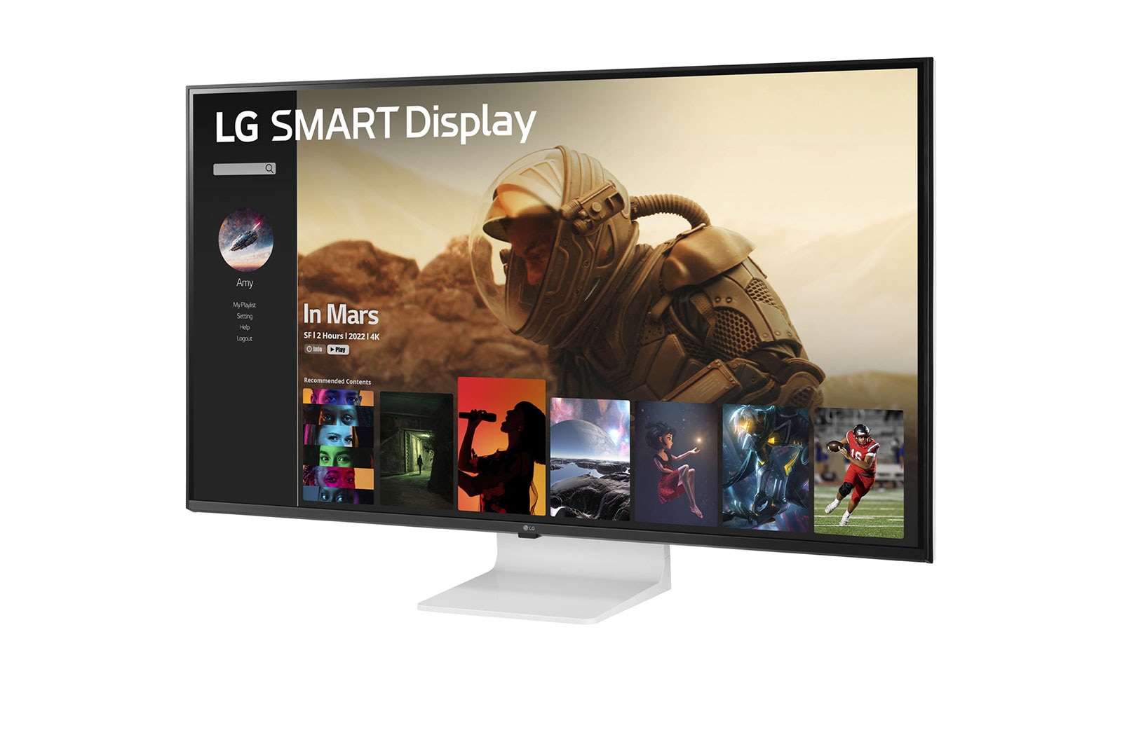 LG 43 Zoll 4K UHD IPS Smart Display mit webOS, 43SQ700S-W