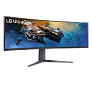 LG Curved 45" UltraGear™ DQHD-Monitor mit 200 Hz Bildwiederholrate, 45GR65DC-B