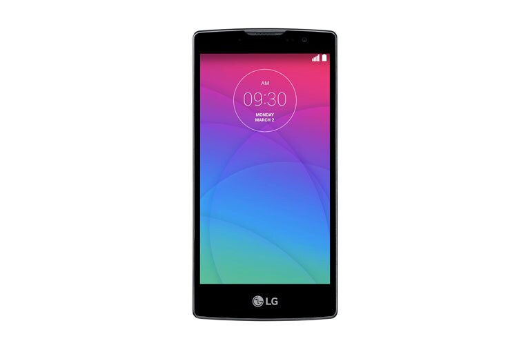 Vorderseite von LG Spirit 4G LTE Gebogenes Android Smartphone mit 4,7 Zoll HD-Display, 1,3 GHz Quad-Core-Prozessor H440n