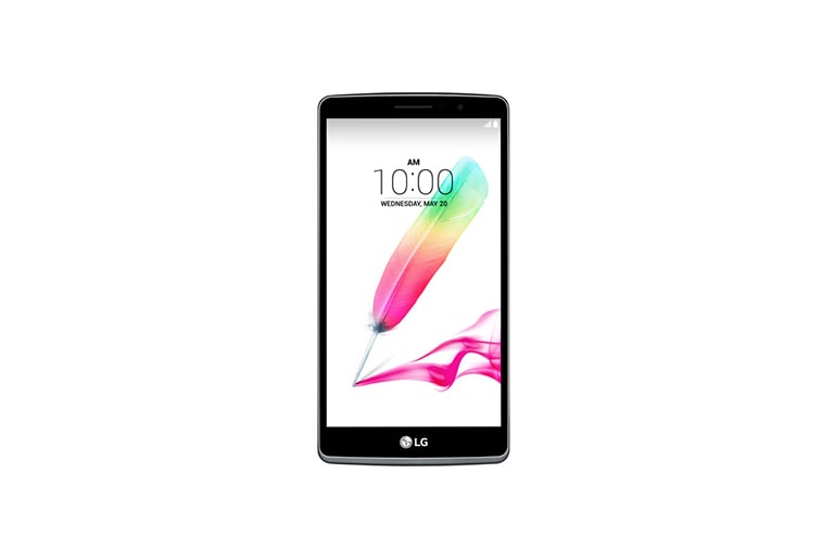 Vorderseite von LG G4 Stylus Android Smartphone mit 5,7 Zoll Display, 1,2 GHz Quad-Core Prozessor und 3.000 mAh Akku H635