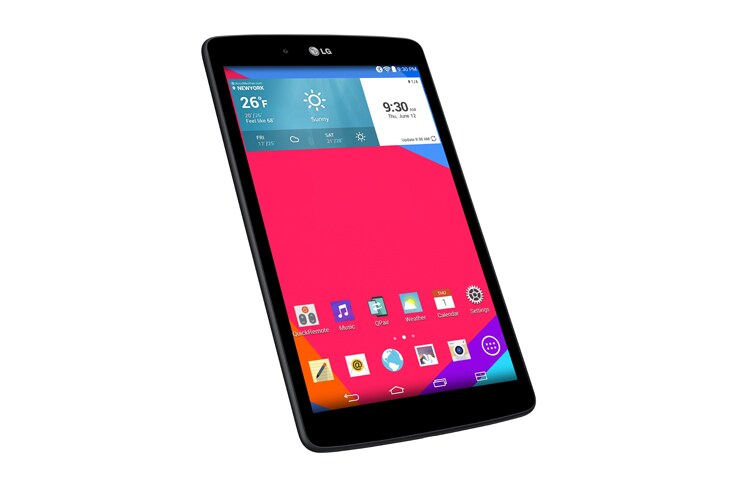 LG G Pad 8.0 WiFi 8 Zoll Tablet mit WiFi, 1,2 GHz Quad-Core Prozessor und Android 4.4 KitKat, V480