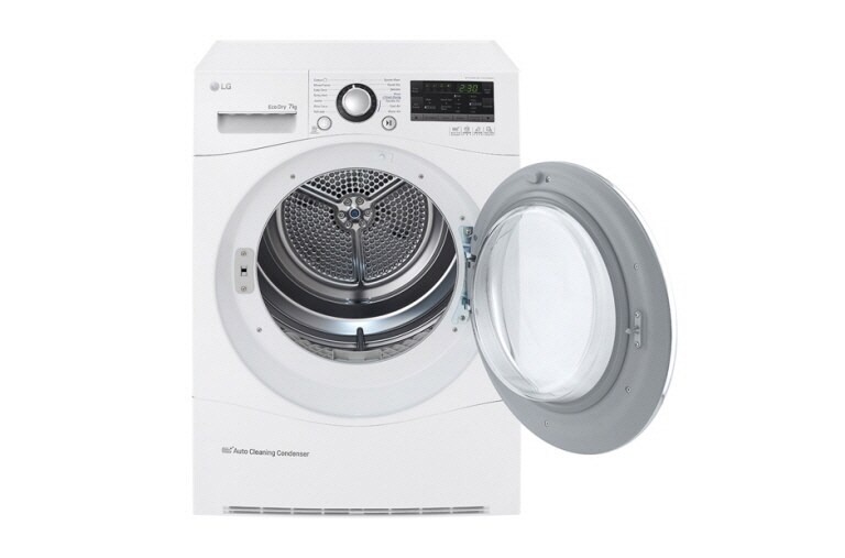 LG Trockner mit 7 kg Fassungsvermögen, Wärmepumpentechnologie und niedrigem Energieverbrauch, RC7055AH2M