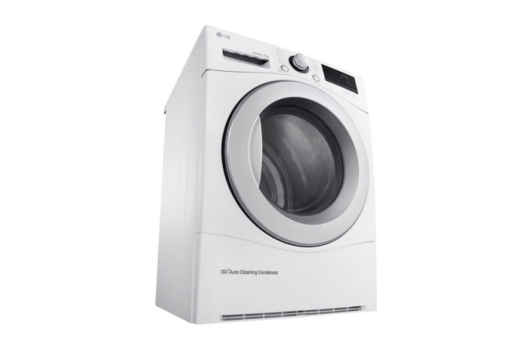 LG Trockner mit 7 kg Fassungsvermögen, Wärmepumpentechnologie und niedrigem Energieverbrauch, RC7055AH2M