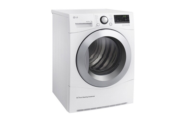 LG Trockner mit 7 kg Fassungsvermögen, Wärmepumpentechnologie und niedrigem Energieverbrauch, RC7055AH2M