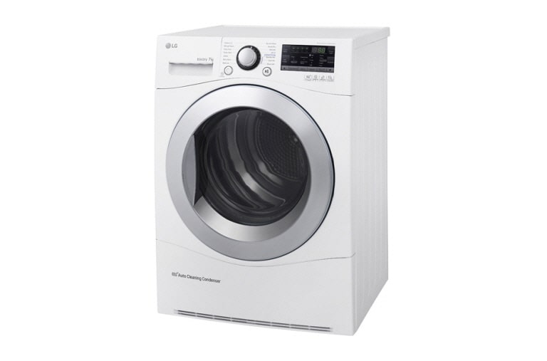 LG Trockner mit 7 kg Fassungsvermögen, Wärmepumpentechnologie und niedrigem Energieverbrauch, RC7055AH2M