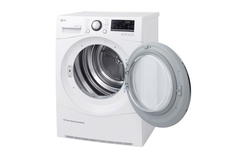 LG Trockner mit 7 kg Fassungsvermögen, Wärmepumpentechnologie und niedrigem Energieverbrauch, RC7055AH2M