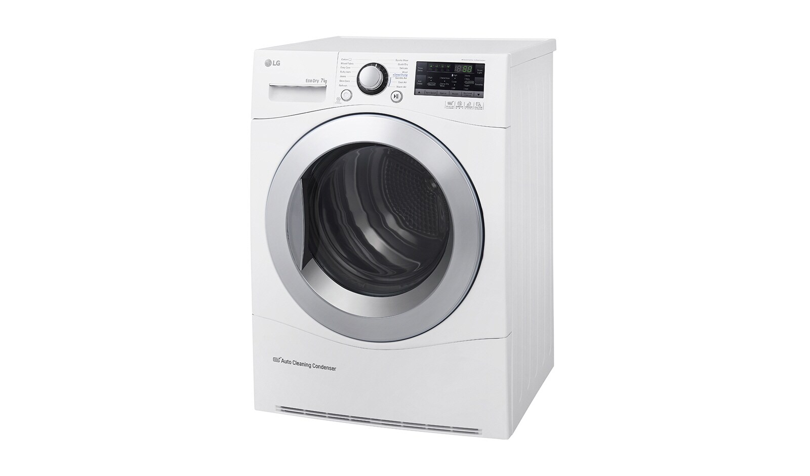 LG Trockner mit 7 kg Fassungsvermögen, Wärmepumpentechnologie und niedrigem Energieverbrauch, RC7055AH2M