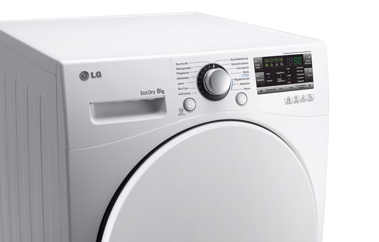 LG 8(7) kg Wäschetrockner mit Wärmepumpen-Technologie, RC8055AH1Z