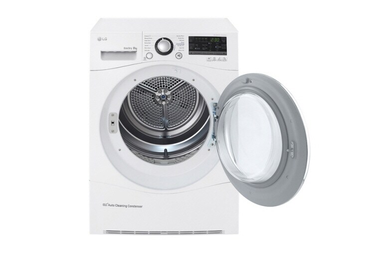 LG Trockner mit 8 kg Fassungsvermögen, Wärmepumpentechnologie und niedrigem Energieverbrauch, RC8055AH2Z