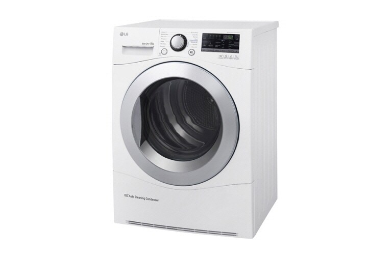 LG Trockner mit 8 kg Fassungsvermögen, Wärmepumpentechnologie und niedrigem Energieverbrauch, RC8055AH2Z