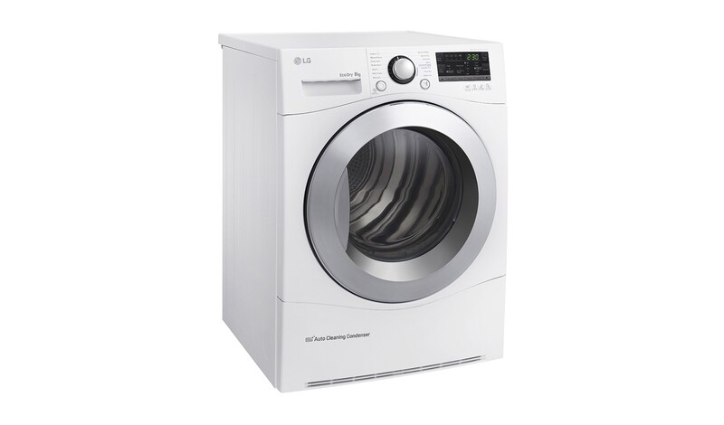 LG Trockner mit 8 kg Fassungsvermögen, Wärmepumpentechnologie und niedrigem Energieverbrauch, RC8055AH2Z
