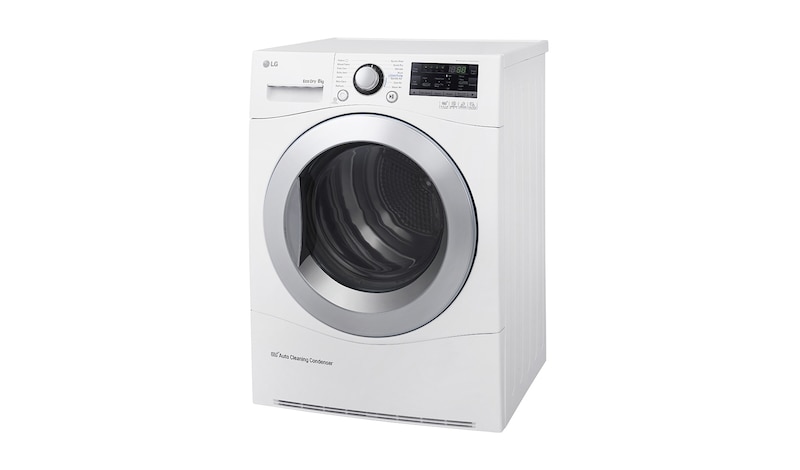 LG Trockner mit 8 kg Fassungsvermögen, Wärmepumpentechnologie und niedrigem Energieverbrauch, RC8055AH2Z